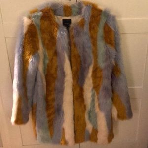 70’s inspired BOOGIE NIGHTS faux fur coat large